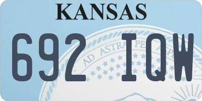 KS license plate 692IQW