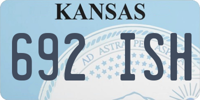 KS license plate 692ISH