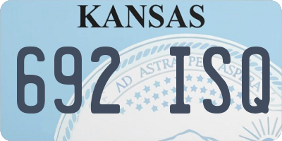 KS license plate 692ISQ