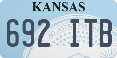 KS license plate 692ITB