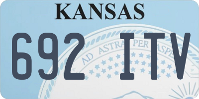 KS license plate 692ITV