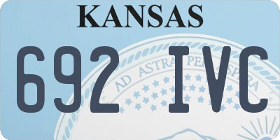 KS license plate 692IVC
