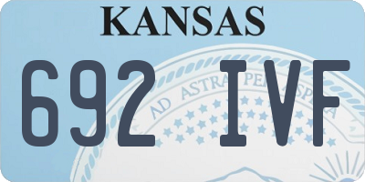 KS license plate 692IVF