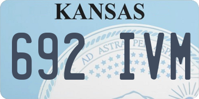 KS license plate 692IVM