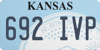 KS license plate 692IVP