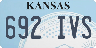 KS license plate 692IVS