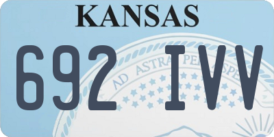 KS license plate 692IVV