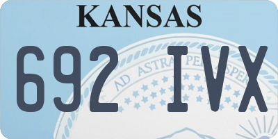 KS license plate 692IVX