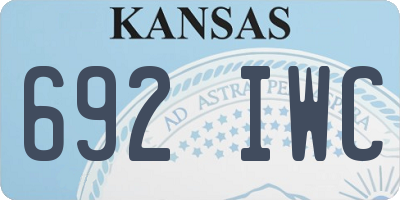 KS license plate 692IWC