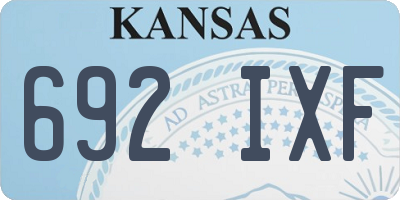 KS license plate 692IXF