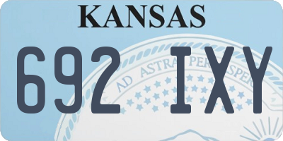 KS license plate 692IXY