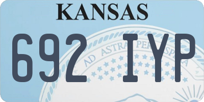 KS license plate 692IYP