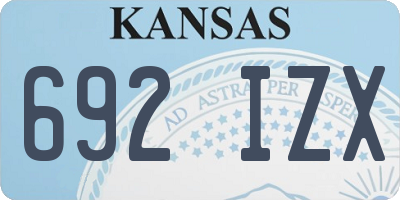 KS license plate 692IZX
