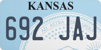 KS license plate 692JAJ