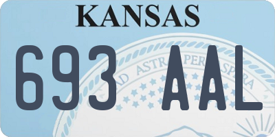 KS license plate 693AAL