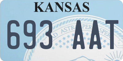 KS license plate 693AAT