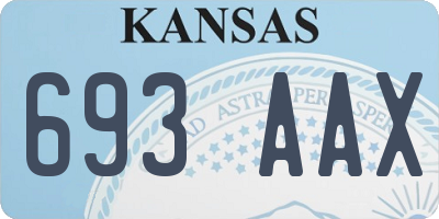 KS license plate 693AAX