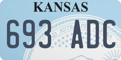 KS license plate 693ADC