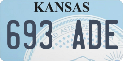 KS license plate 693ADE