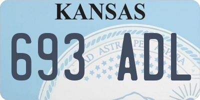 KS license plate 693ADL