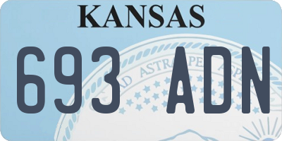 KS license plate 693ADN