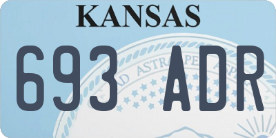KS license plate 693ADR