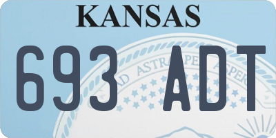 KS license plate 693ADT