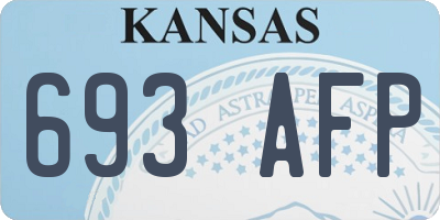 KS license plate 693AFP