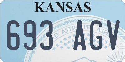 KS license plate 693AGV