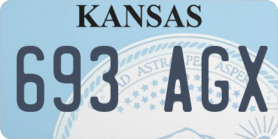 KS license plate 693AGX