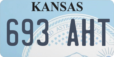 KS license plate 693AHT
