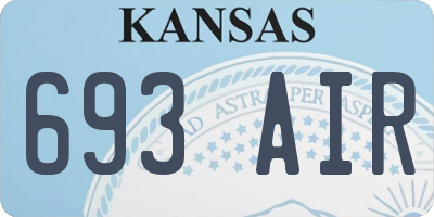 KS license plate 693AIR