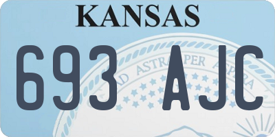 KS license plate 693AJC