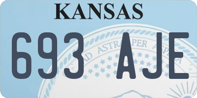 KS license plate 693AJE
