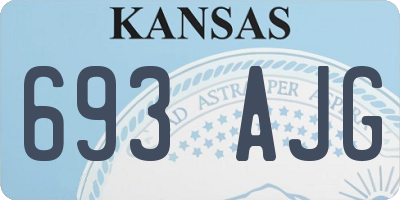 KS license plate 693AJG