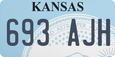KS license plate 693AJH