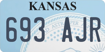 KS license plate 693AJR