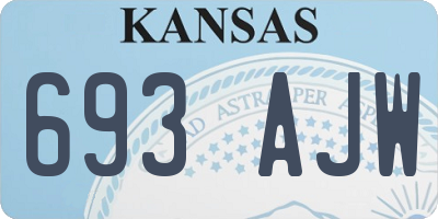 KS license plate 693AJW