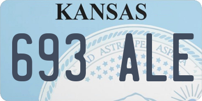 KS license plate 693ALE