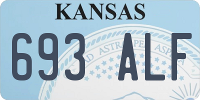 KS license plate 693ALF