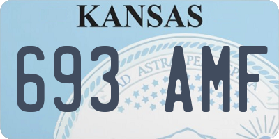 KS license plate 693AMF