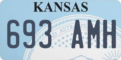 KS license plate 693AMH