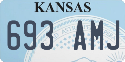 KS license plate 693AMJ