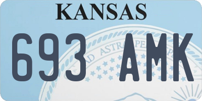 KS license plate 693AMK
