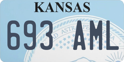 KS license plate 693AML