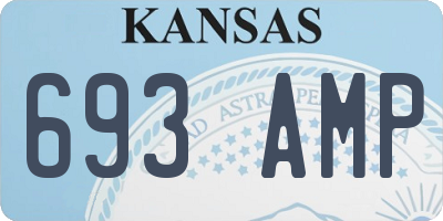 KS license plate 693AMP