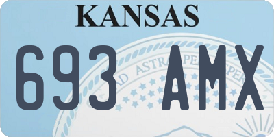 KS license plate 693AMX