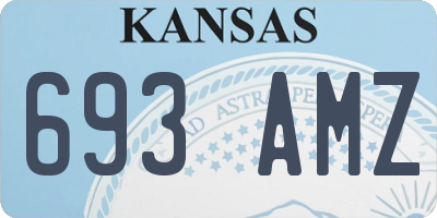 KS license plate 693AMZ