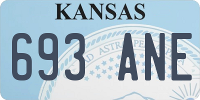 KS license plate 693ANE