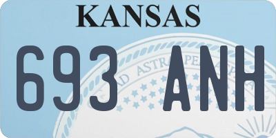 KS license plate 693ANH